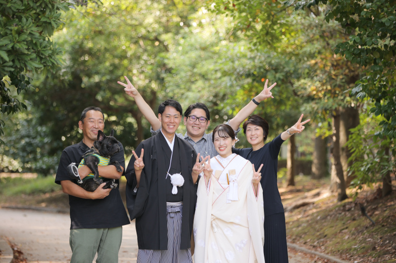 日本庭園&ビーチ撮影!家族も一緒に♪