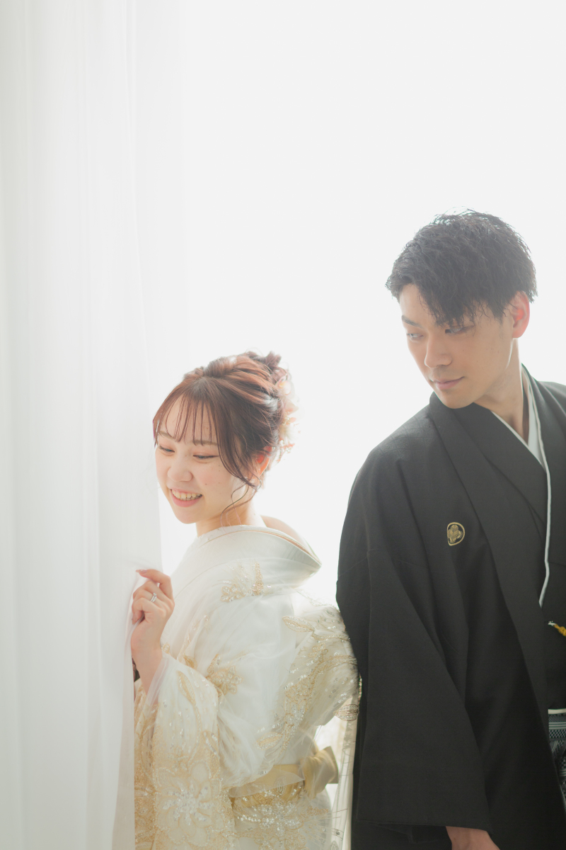 《15:00》新作レース着物にお色直し