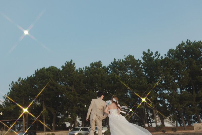 可愛いおふたりの後ろ姿♡