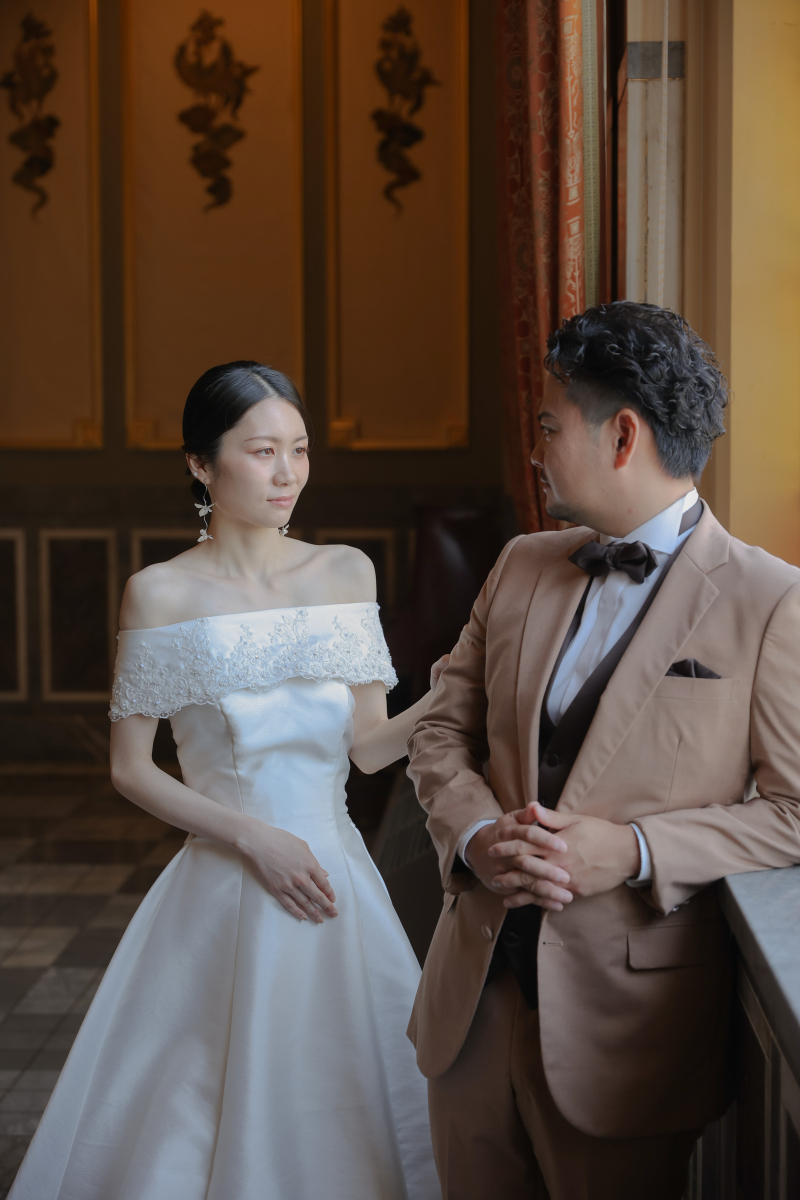 見つめ合いショット