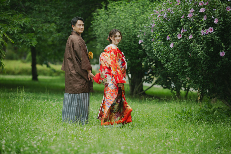 お散歩中のお二人