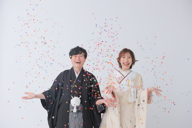 和装でスタジオ撮影!