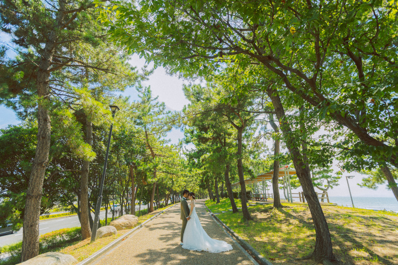 緑の木々の下でも撮影!