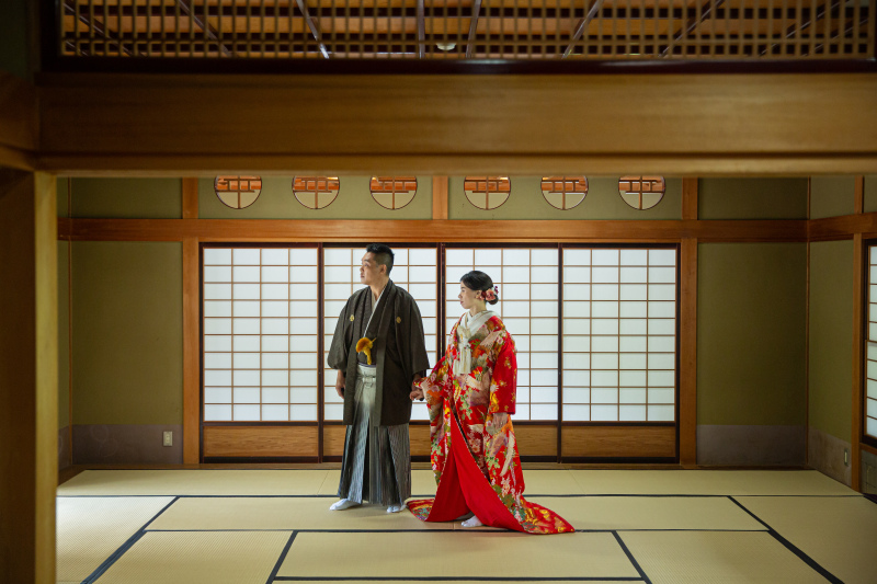 伝統的な茶室も