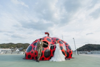 直島でのロケーション撮影