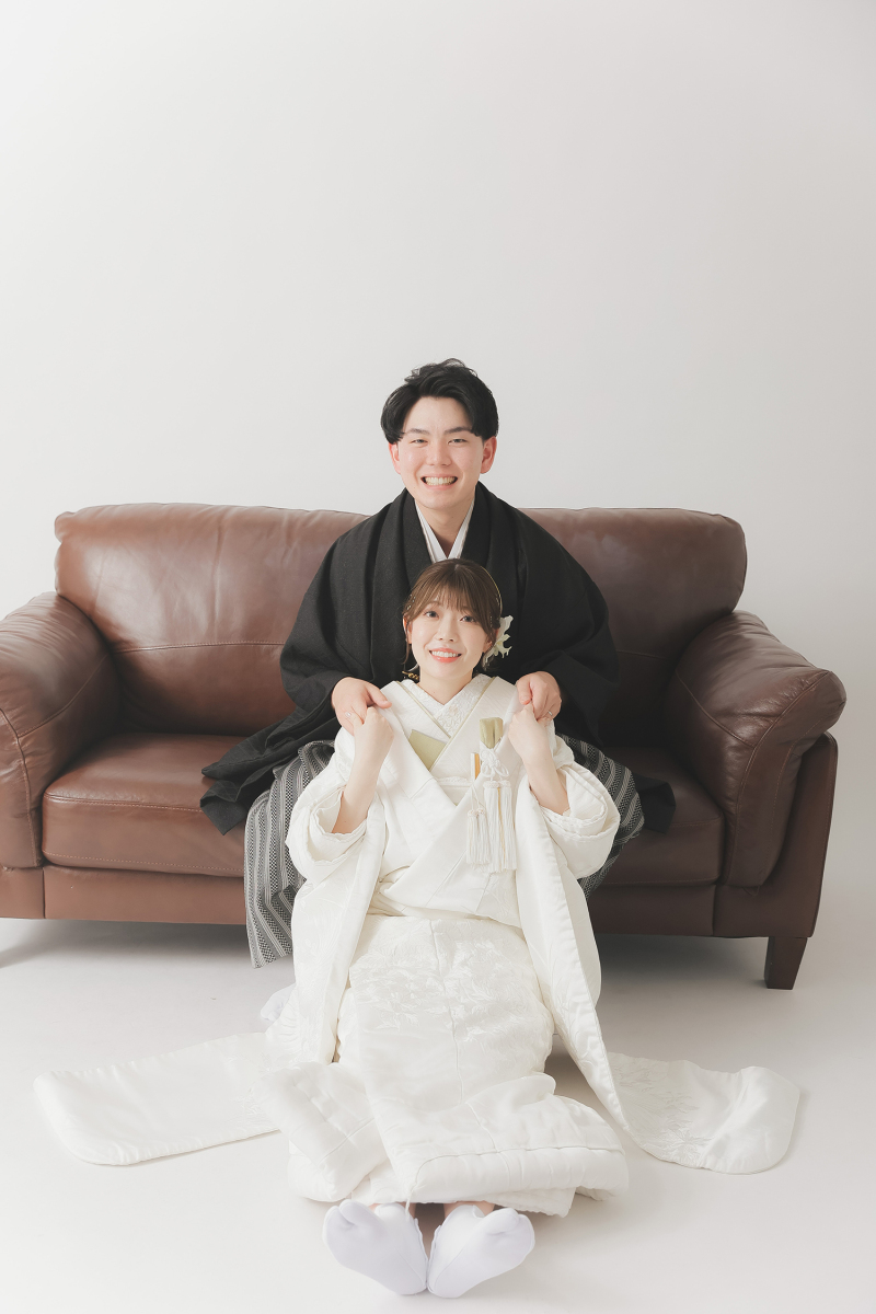 おしゃれなソファーと一緒に