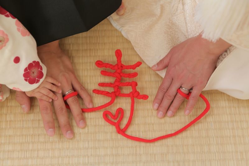 小さいお手てと赤い糸♡