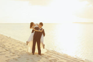 夕日のビーチフォト！