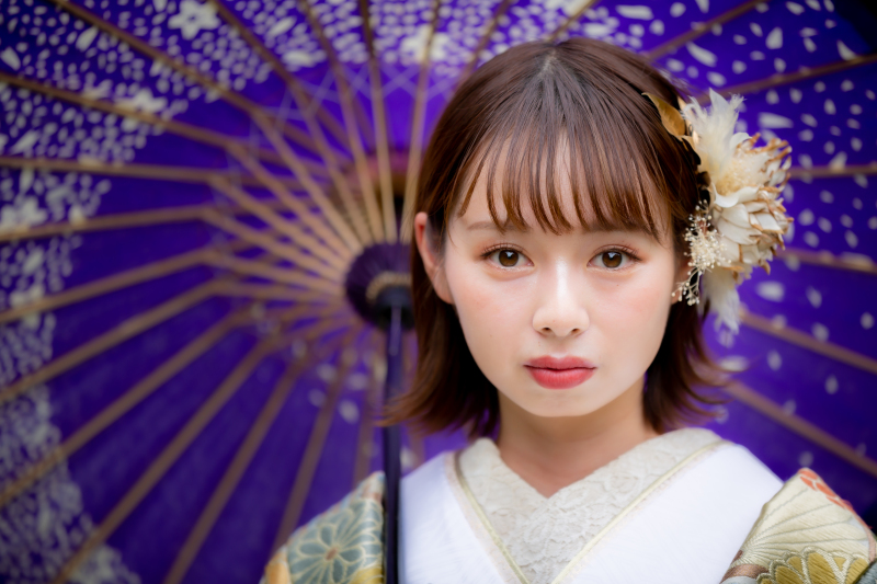 ばっちりカメラ目線で