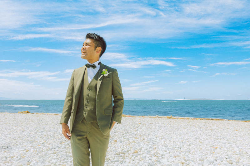 新郎様ソロショット!