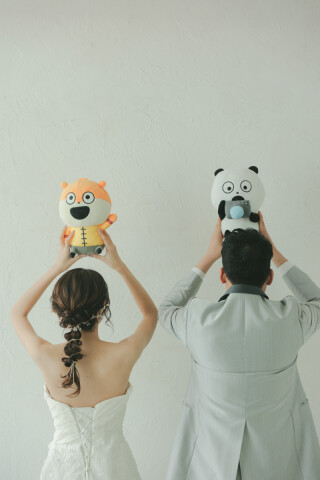 ぬいぐるみと一緒に♩