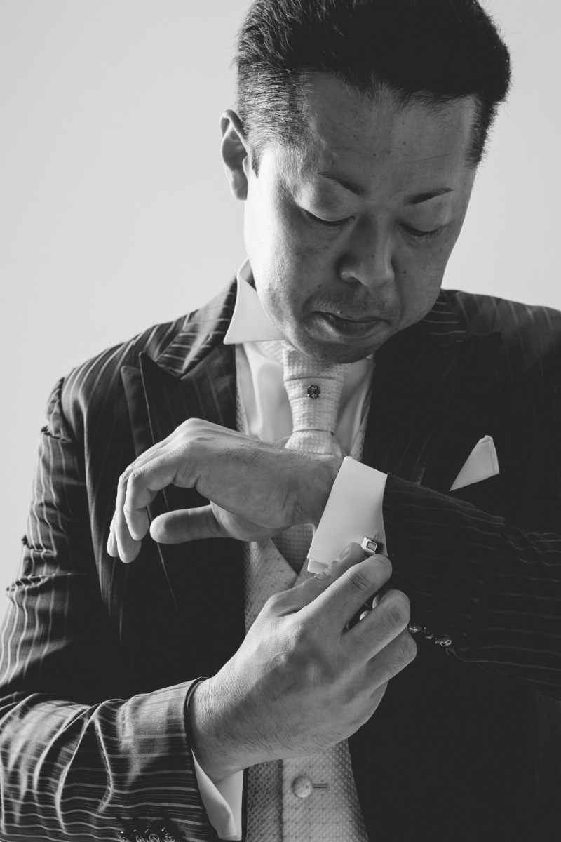 バッチリ決まった旦那様!