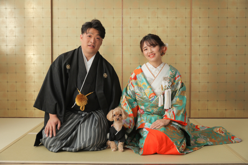 和装でもわんちゃんと！
