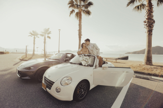  愛車と一緒に海ロケ！！