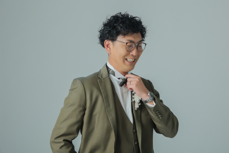 新郎様のソロカットも