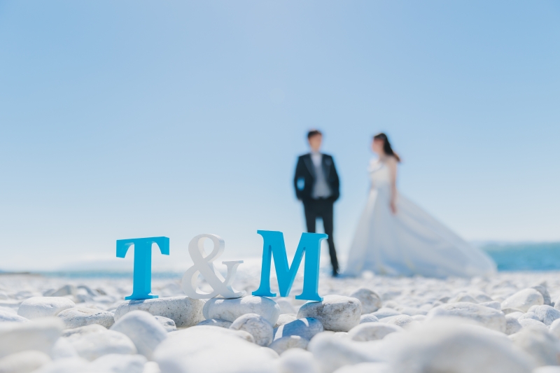 おふたりのイニシャルと一緒に