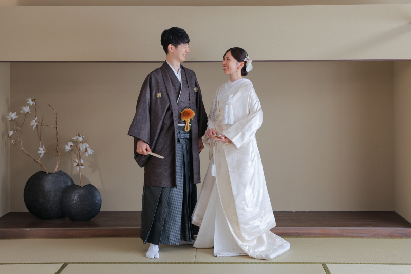 見つめ合うおふたり!