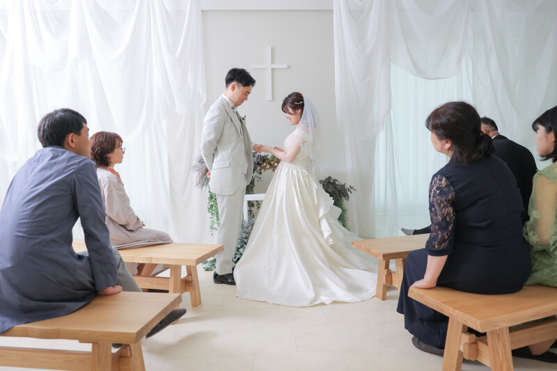 ご家族に見守られて洋装スタート