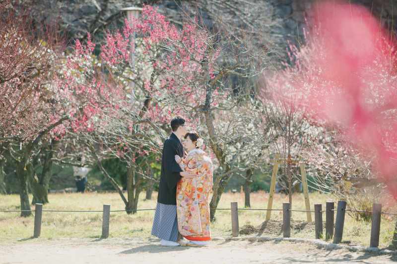白梅・紅梅とともに