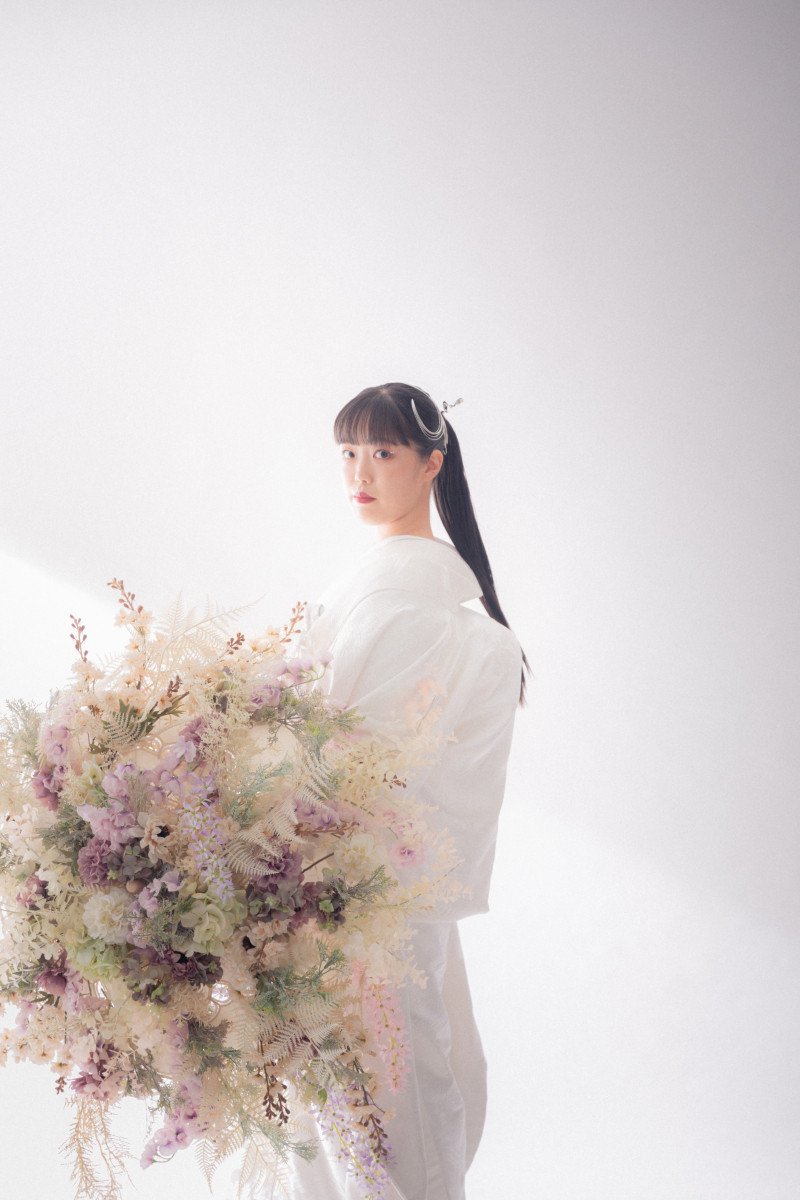 新婦様は花傘で♡