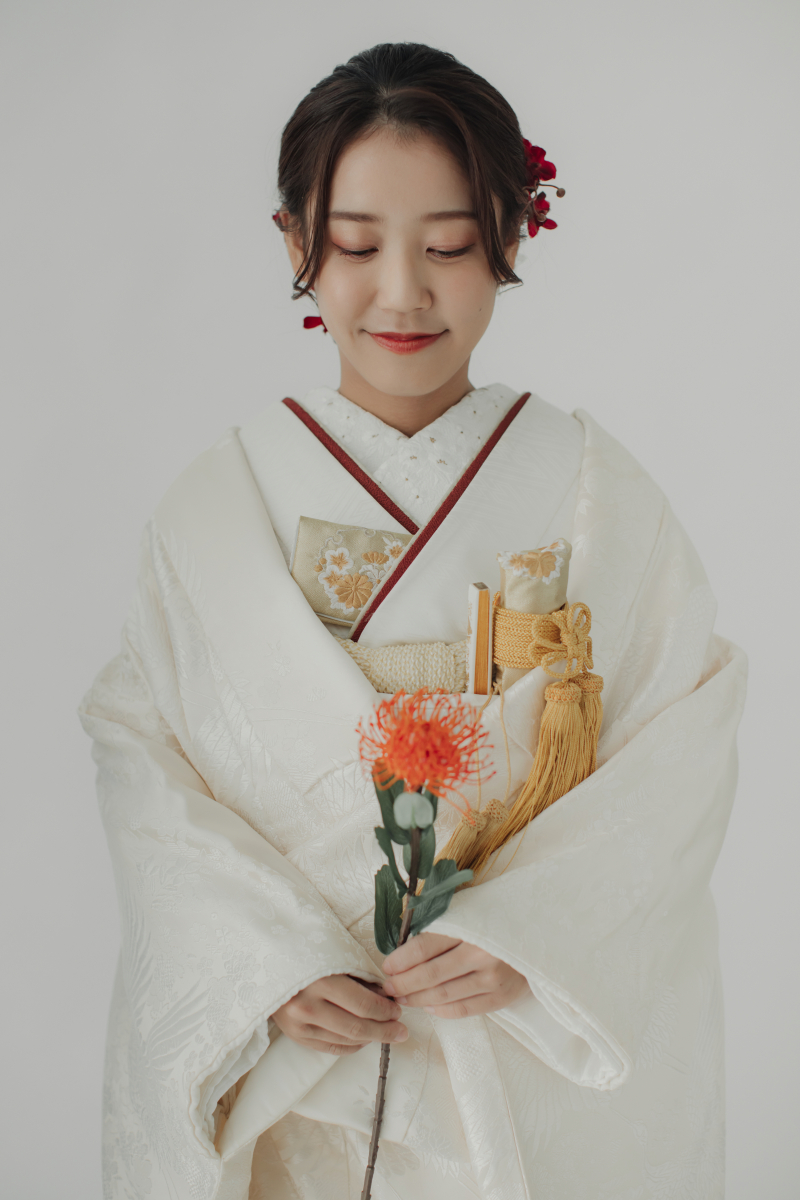 白無垢に掛け替えて