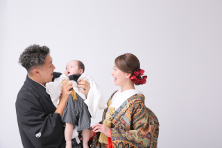 親子で仲良し撮影