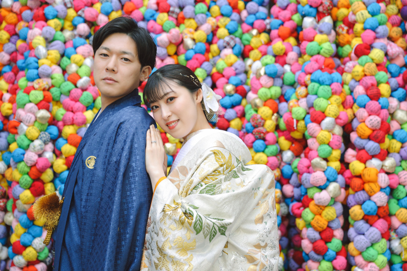 京都の八坂神社で桜ロケ