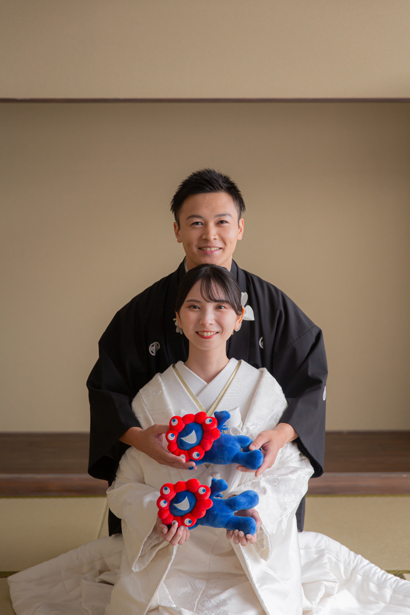 おふたりに寄り添うミャクミャク