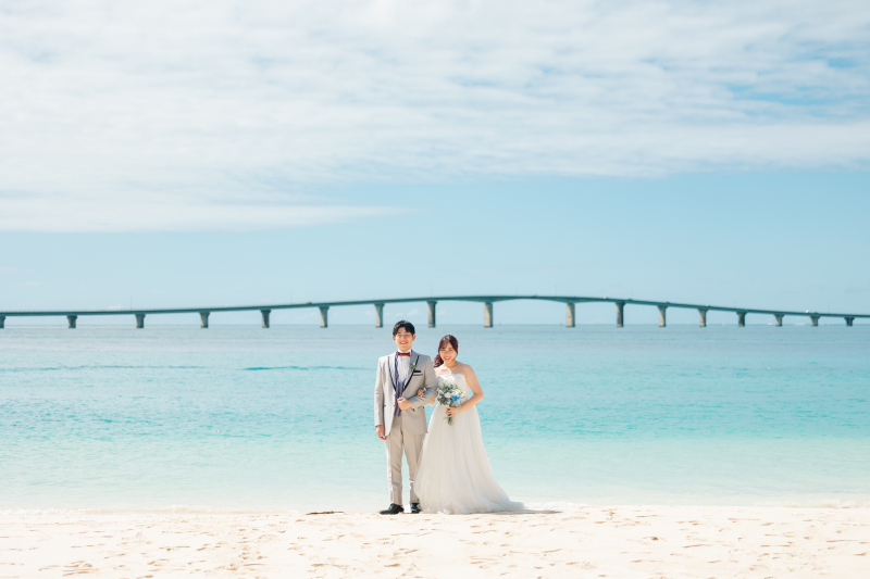 宮古島撮影!青い空青い海と共に