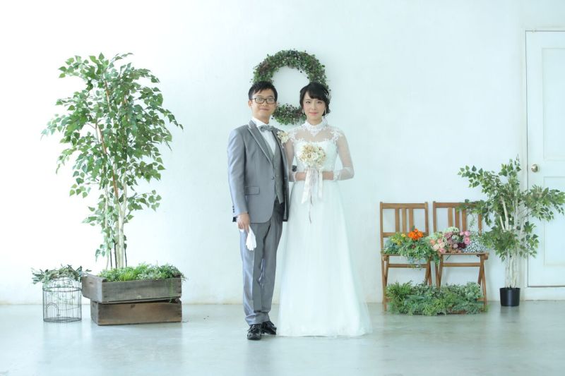 まずはハウススタジオで撮影開始!