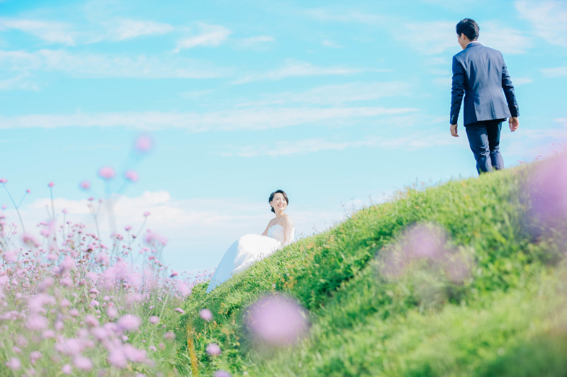 新婦様を迎えに行く新郎様…♪