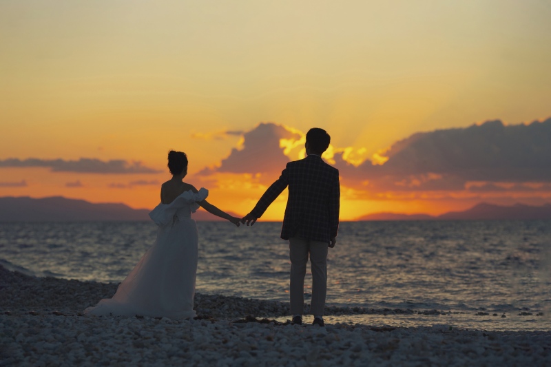 日が落ちてきて