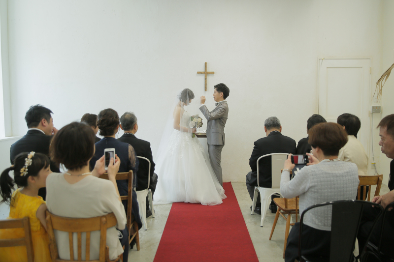 注目が集まるベールアップシーン