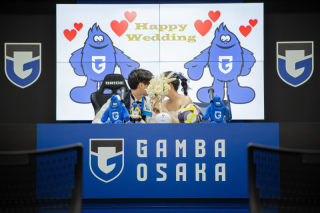 ガンバファンのおふたりの前撮り♡