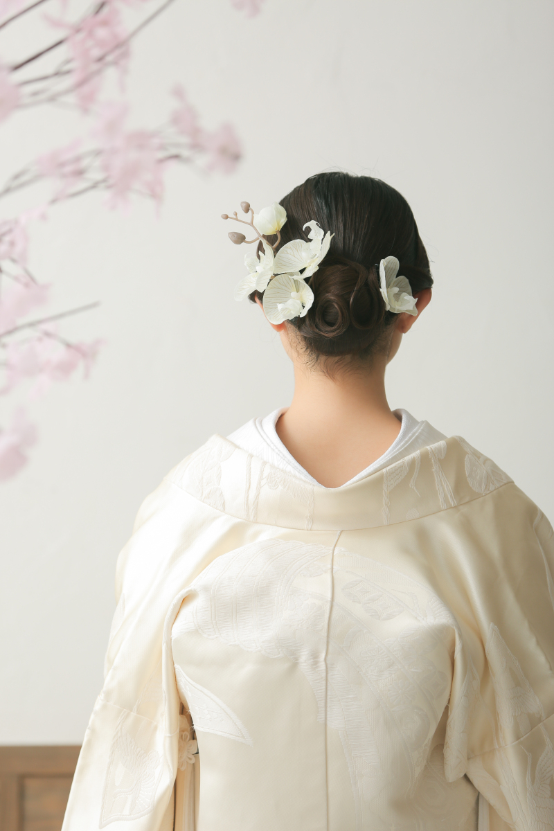 新婦さんの髪型が可愛すぎる、、