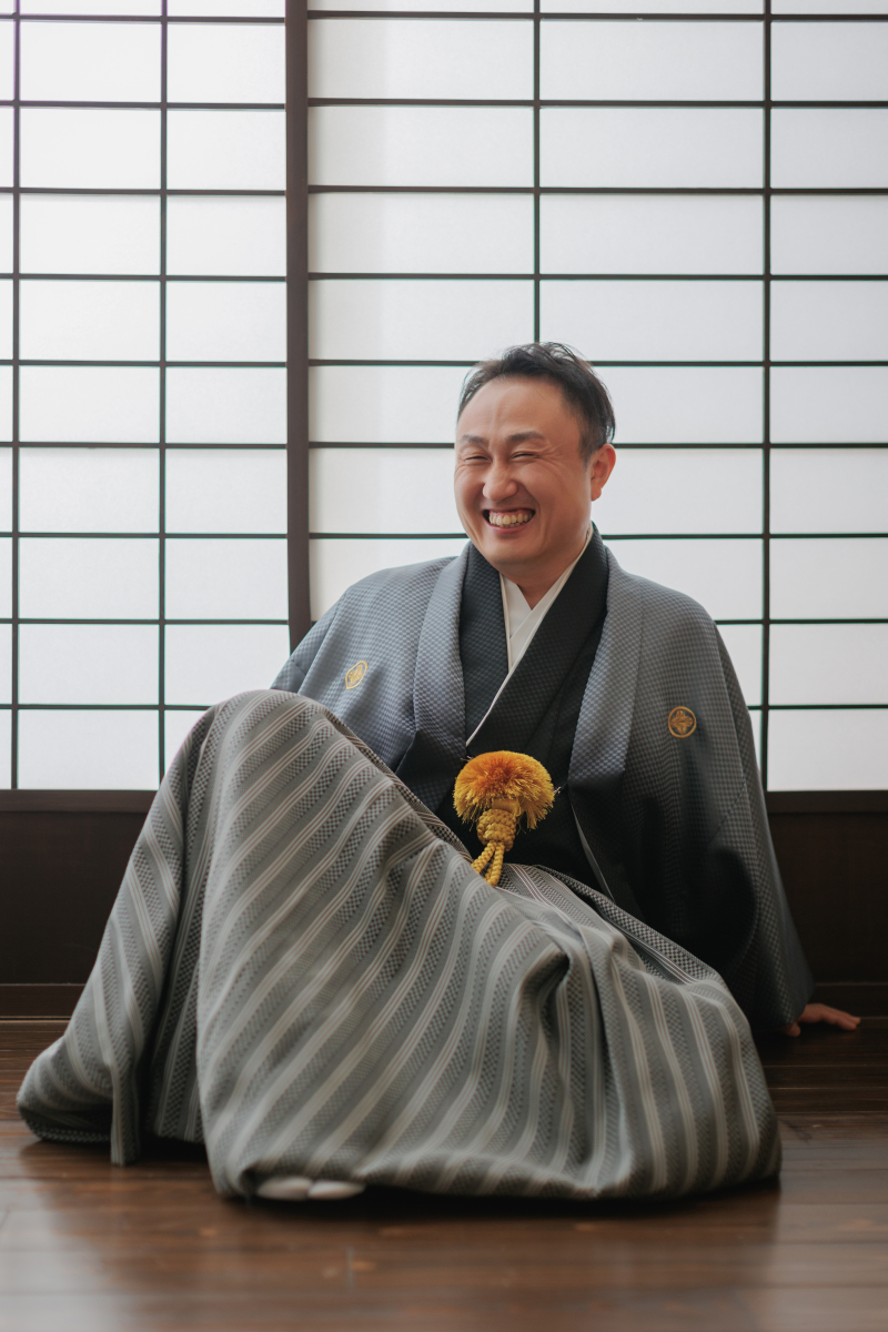 優しい笑顔の新郎様