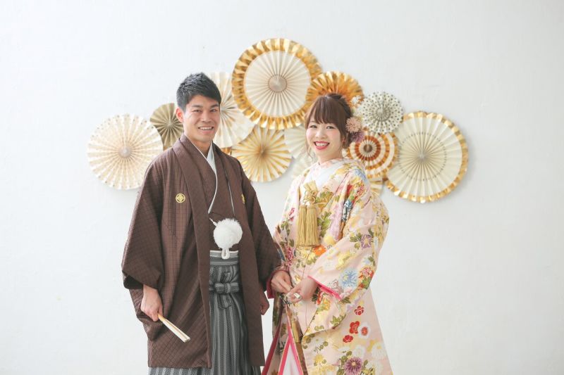 ペーパーファンの前で！