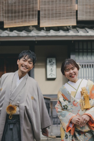 京都祇園で撮る和装前撮り