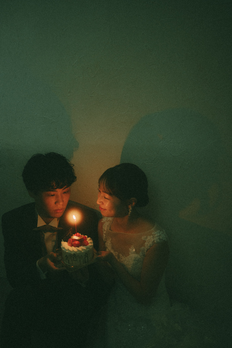 ローソクの光が・・・