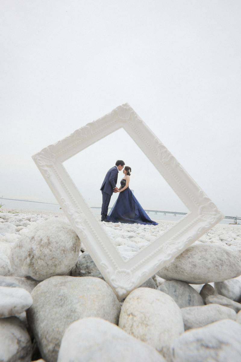 マーブルビーチでロケーション撮影