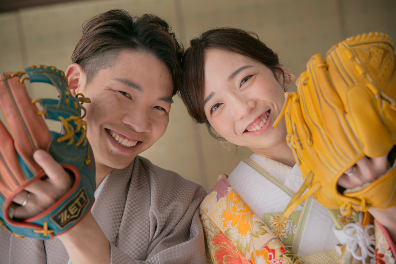 笑顔でのショット !