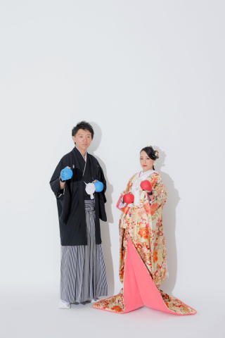 和装でいろんな背景の撮影！