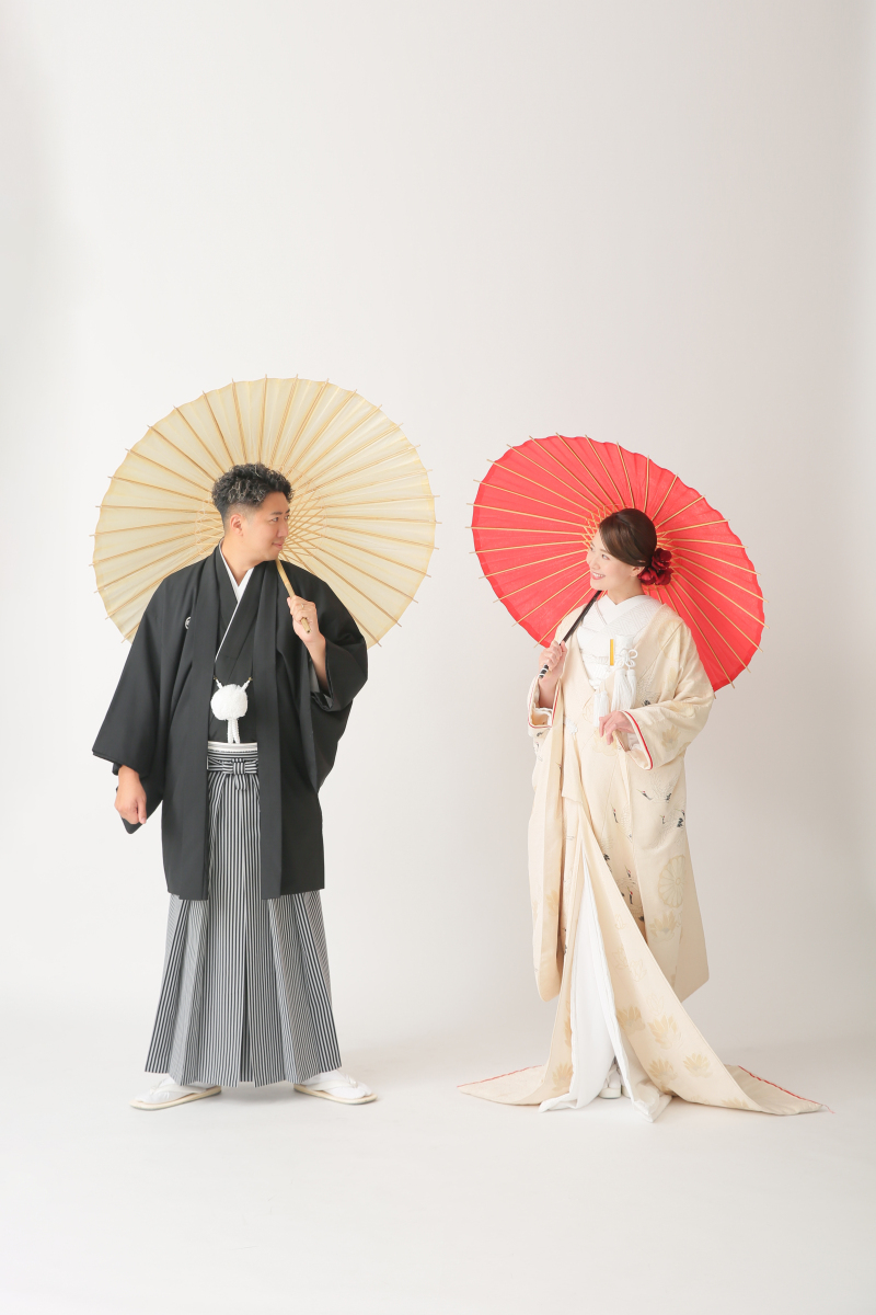 和傘を使った定番お写真!!