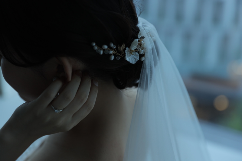 ベールもつけて