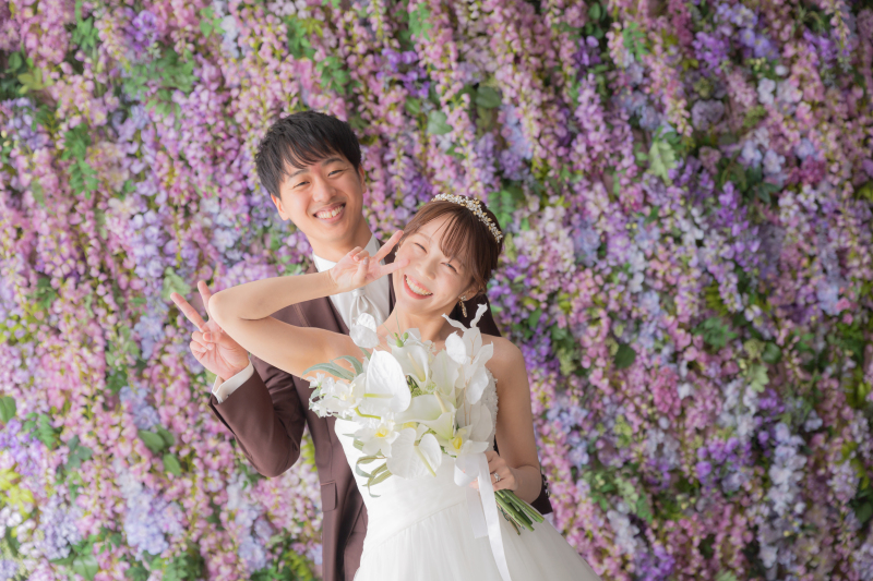 可愛らしい背景の藤の花