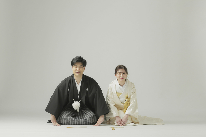 年賀状にも使える正座ショット!