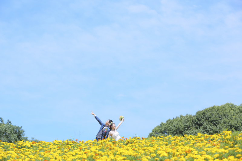 日差しがまぶしーい！