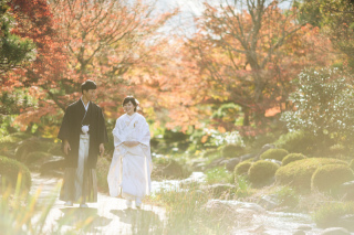 満開の紅葉に囲まれて♡