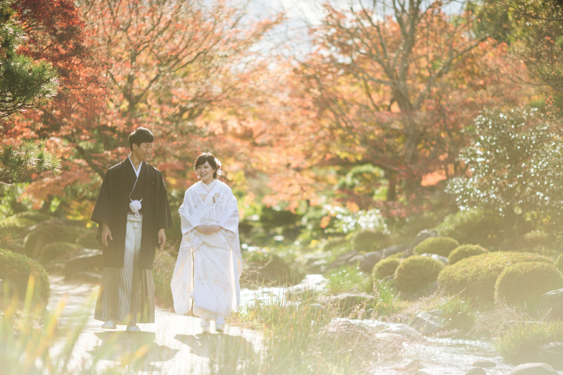 満開の紅葉に囲まれて♡