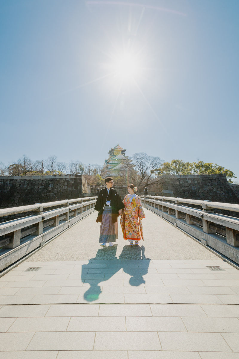 大阪城との撮影